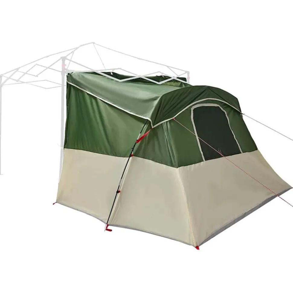 vidaXL Indertelt med tag med opbevaring Grøn 280 x 220 x 176 cm taft