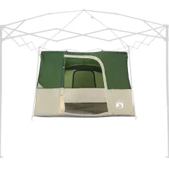 vidaXL Indertelt med tag med opbevaring Grøn 280 x 220 x 176 cm taft