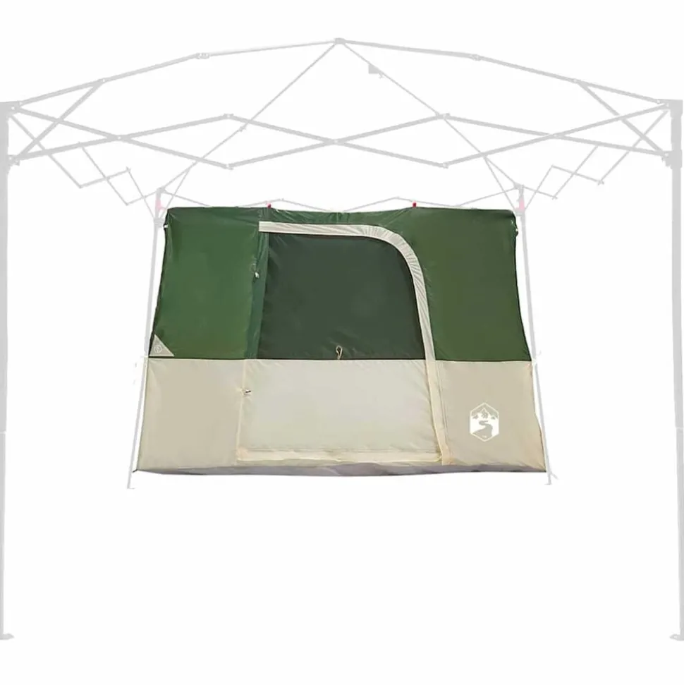 vidaXL Indertelt med tag med opbevaring Grøn 280 x 220 x 176 cm taft