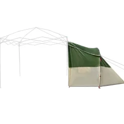 vidaXL Indertelt med tag med opbevaring Grøn 280 x 220 x 176 cm taft