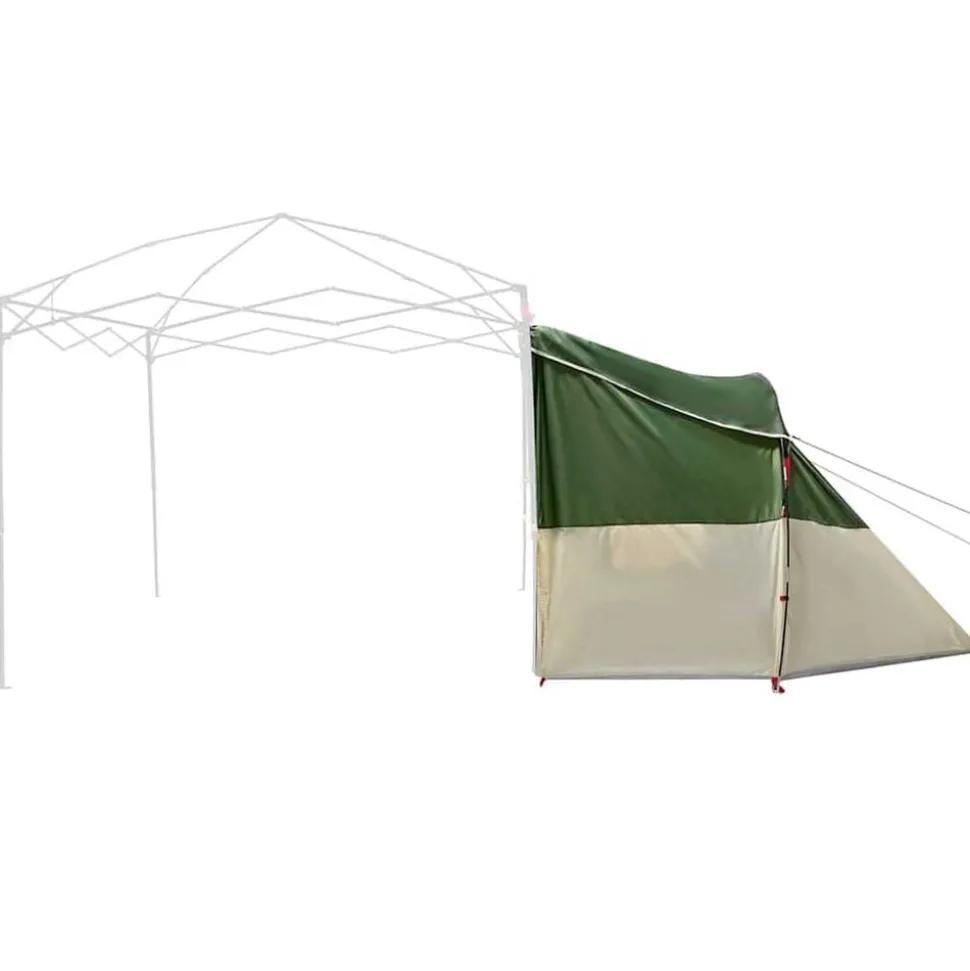 vidaXL Indertelt med tag med opbevaring Grøn 280 x 220 x 176 cm taft