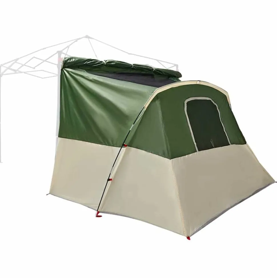 vidaXL Indertelt med tag med opbevaring Grøn 280 x 220 x 176 cm taft