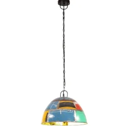 vidaXL industriel hængelampe 25 W rund vintagestil 41 cm E27 flerfarvet