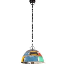 vidaXL industriel hængelampe 25 W rund vintagestil 41 cm E27 flerfarvet