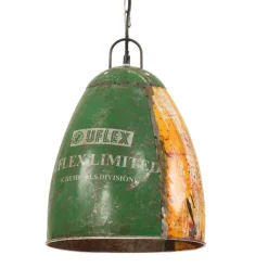 vidaXL industriel hængelampe 32 cm E27 25 W rund flerfarvet