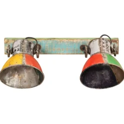 vidaXL industriel væglampe 45x25 cm E27 flerfarvet