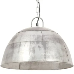 vidaXL industriel vintage hængelampe 25 W rund 41 cm E27 sølvfarvet