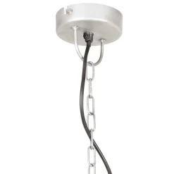 vidaXL industriel vintage hængelampe 25 W rund 41 cm E27 sølvfarvet