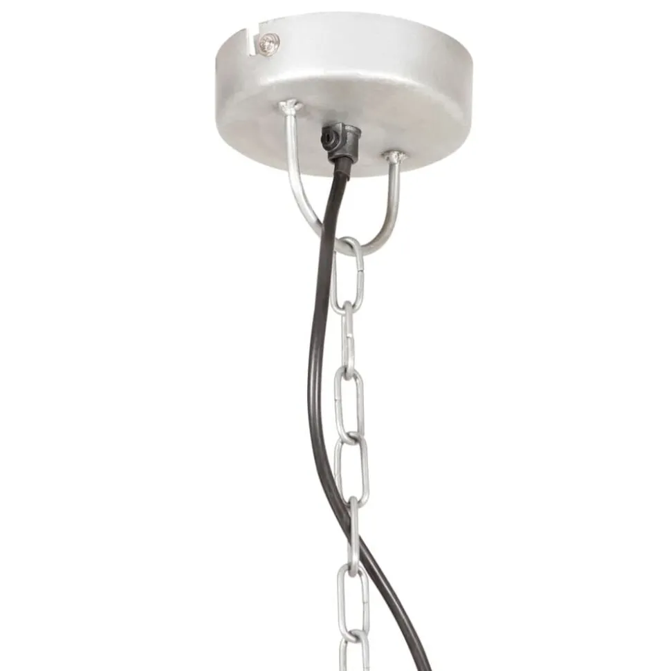 vidaXL industriel vintage hængelampe 25 W rund 41 cm E27 sølvfarvet
