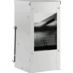 vidaXL Kaninfeeder Sølv 12,5 x 12,5 x 25 cm Galvaniseret stål