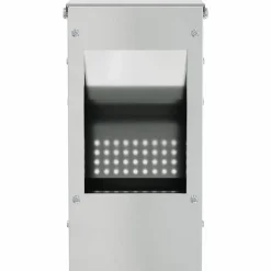 vidaXL Kaninfeeder Sølv 12,5 x 12,5 x 25 cm Galvaniseret stål