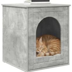 vidaXL Kat Hus Beton 53 x 52 x 62 cm Konstrueret træ