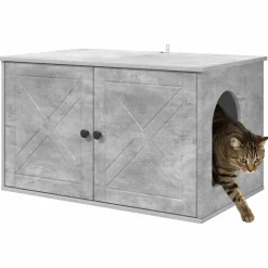 vidaXL Kat Hus Beton 85 x 55 x 50 cm Konstrueret træ