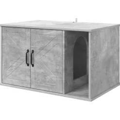 vidaXL Kat Hus Beton 85 x 55 x 50 cm Konstrueret træ