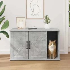 vidaXL Kat Hus Beton 85 x 55 x 50 cm Konstrueret træ