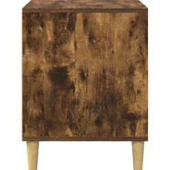 vidaXL Kat Hus Røget eg 42,5 x 40 x 53 cm Konstrueret træ