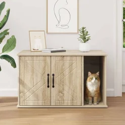 vidaXL Kat Hus Sonoma 85 x 55 x 50 cm Konstrueret træ