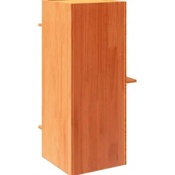 vidaXL kattehus 43x43x90 cm massivt fyrretræ gyldenbrun