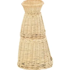 vidaXL kattekurve med hynder 3 stk. 47 x 34 x 60 cm naturligt piletræ