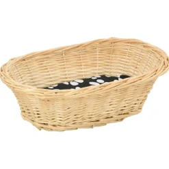 vidaXL kattekurve med hynder 3 stk. 47 x 34 x 60 cm naturligt piletræ