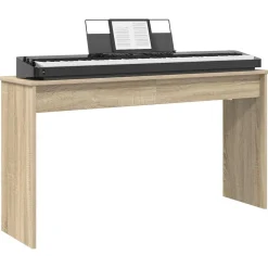 vidaXL Keyboard Stand Sonoma eg 120 x 32 x 64 cm Konstrueret træ