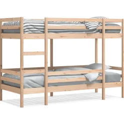 vidaXL køjeseng 80x200 cm massivt fyrretræ