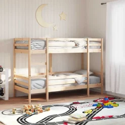 vidaXL køjeseng 80x200 cm massivt fyrretræ