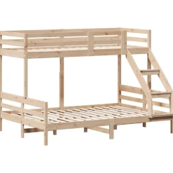 vidaXL køjeseng 90x200/140x200 cm massivt fyrretræ
