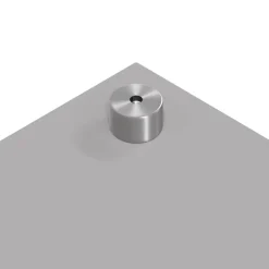 vidaXL Køkkenbacksplash 2 pcs Lysegrå 70 x 40 cm hærdet glas