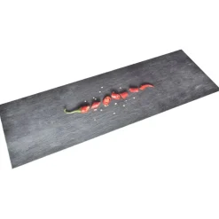 vidaXL køkkenmåtte 45x150 cm vaskbar chilitryk