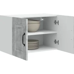 vidaXL Køkkenskab 2 pcs Beton Grå 60 x 31 x 40 cm Konstrueret træ