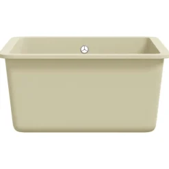 vidaXL køkkenvask granit enkelt vask beige