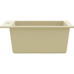 vidaXL køkkenvask granit enkelt vask beige