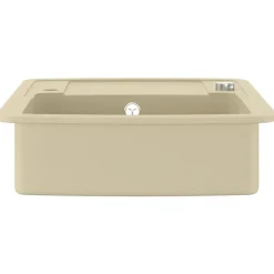 vidaXL køkkenvask granit enkelt vask beige