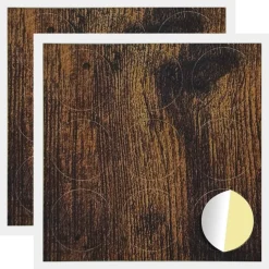 vidaXL Klæbende Skrue Cover 2 pcs Røget eg Ø 20 x 0,5 mm Coated Papir