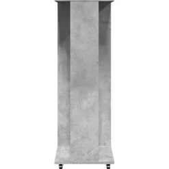 vidaXL klædeskab med hjul 102x38x110 cm konstrueret træ betongrå