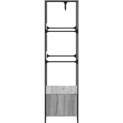 vidaXL klædeskab 90x50x180 cm konstrueret træ grå sonoma-eg