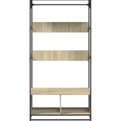 vidaXL klædeskab 90x50x180 cm konstrueret træ sonoma-eg