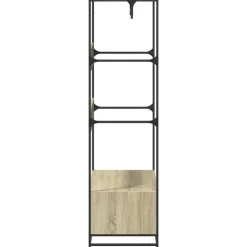 vidaXL klædeskab 90x50x180 cm konstrueret træ sonoma-eg