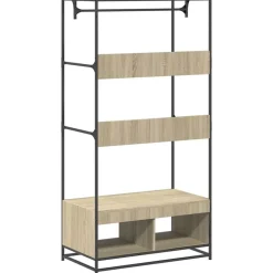 vidaXL klædeskab 90x50x180 cm konstrueret træ sonoma-eg