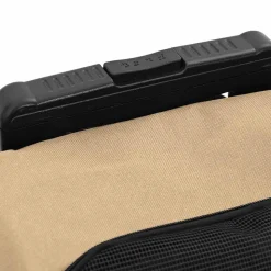vidaXL kæledyrsvogn 3-i-1 design sand 48x32x(57-106) cm oxfordstof
