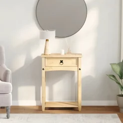 vidaXL konsolbord Corona 55x35x73 cm massivt fyrretræ