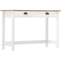 vidaXL konsolbord Hill med 2 skuffer 110x45x74 cm massivt fyrretræ