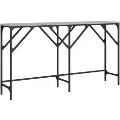 vidaXL konsolbord 140x29x75 cm konstrueret træ grå sonoma-eg