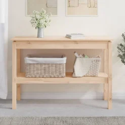 vidaXL konsolbord 110x40x75 cm massivt fyrretræ
