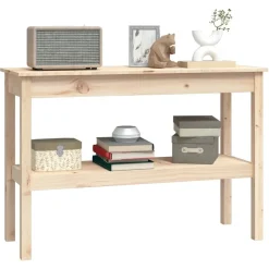 vidaXL konsolbord 110x40x75 cm massivt fyrretræ