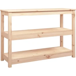 vidaXL konsolbord 110x40x74 cm massivt fyrretræ