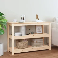 vidaXL konsolbord 110x40x74 cm massivt fyrretræ