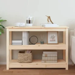 vidaXL konsolbord 110x40x74 cm massivt fyrretræ