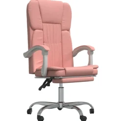 vidaXL kontorstol kunstlæder pink